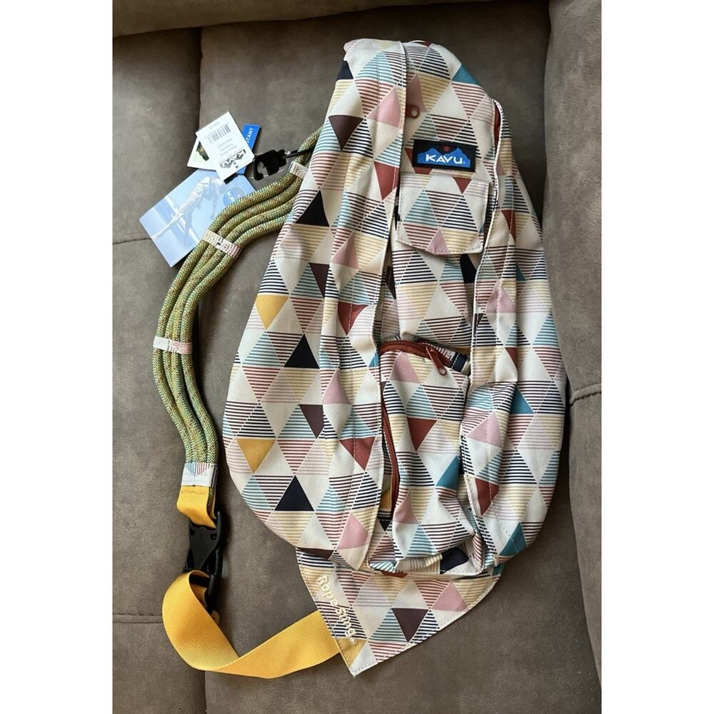 KAVU Rope Sling Adjustable Shoulder/crossbody Strap Triblinds NWT H20 Resistant